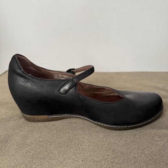 Dansko Loralie Mary Jane Wedge EUR 36 US 5.5 Black - Picture 6 of 9